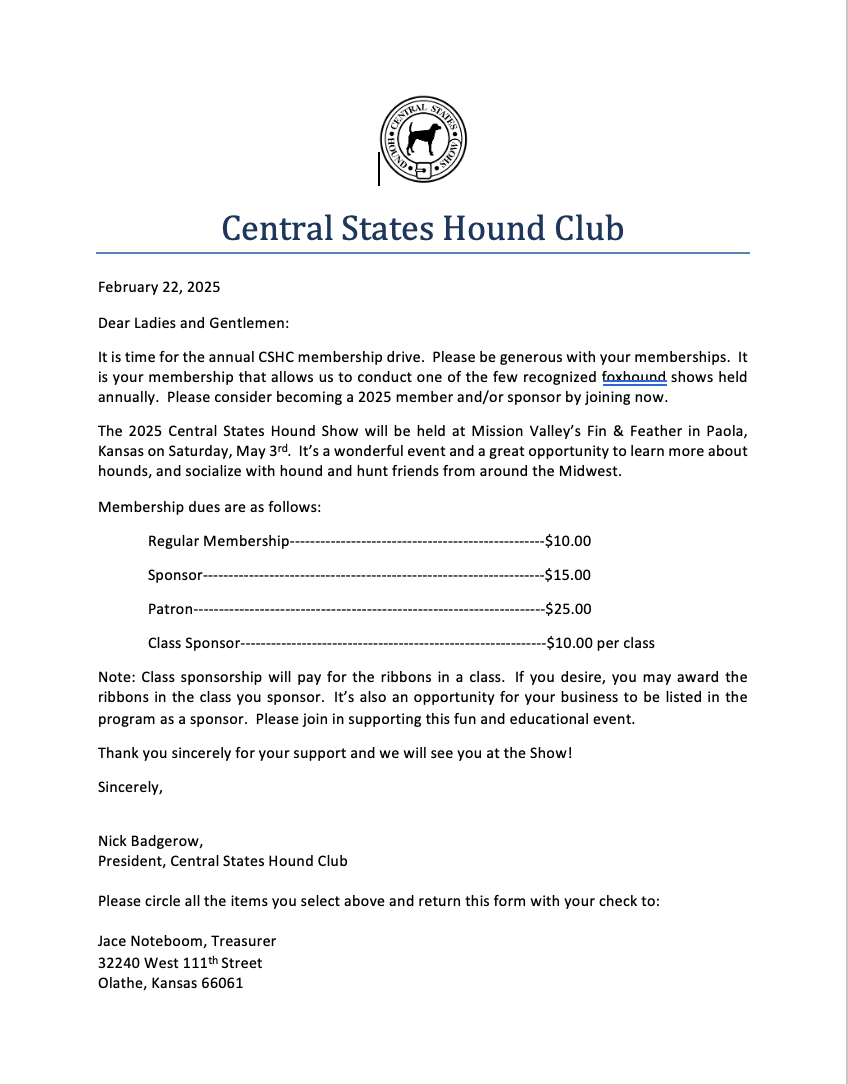 CSHC form screenshot